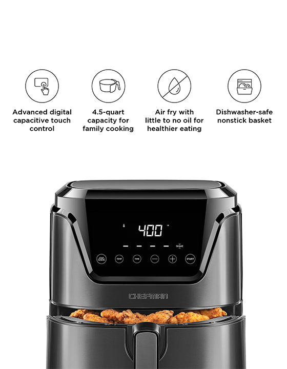 Best Buy: Chefman TurboFry Touch 4.5 Qt. Digital Air Fryer