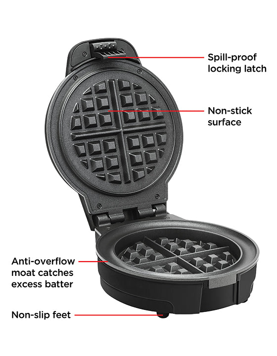 AntiOverflow Belgian Waffle Maker Chefman