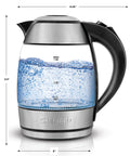 1.8-Liter Cordless Glass Electric Kettle