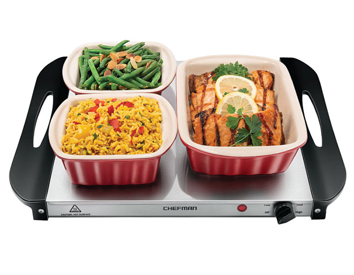 Electric Buffet Server + Warming Tray – Chefman