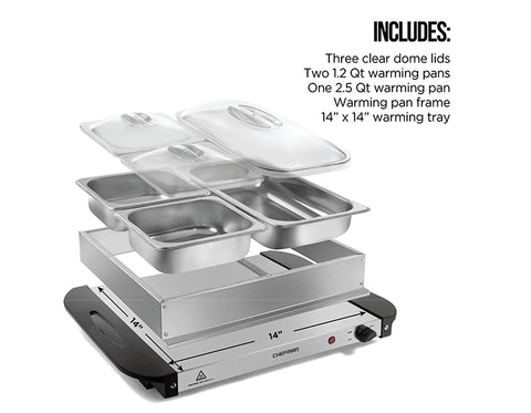Electric Buffet Server + Warming Tray