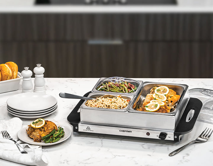 Electric Buffet Server + Warming Tray