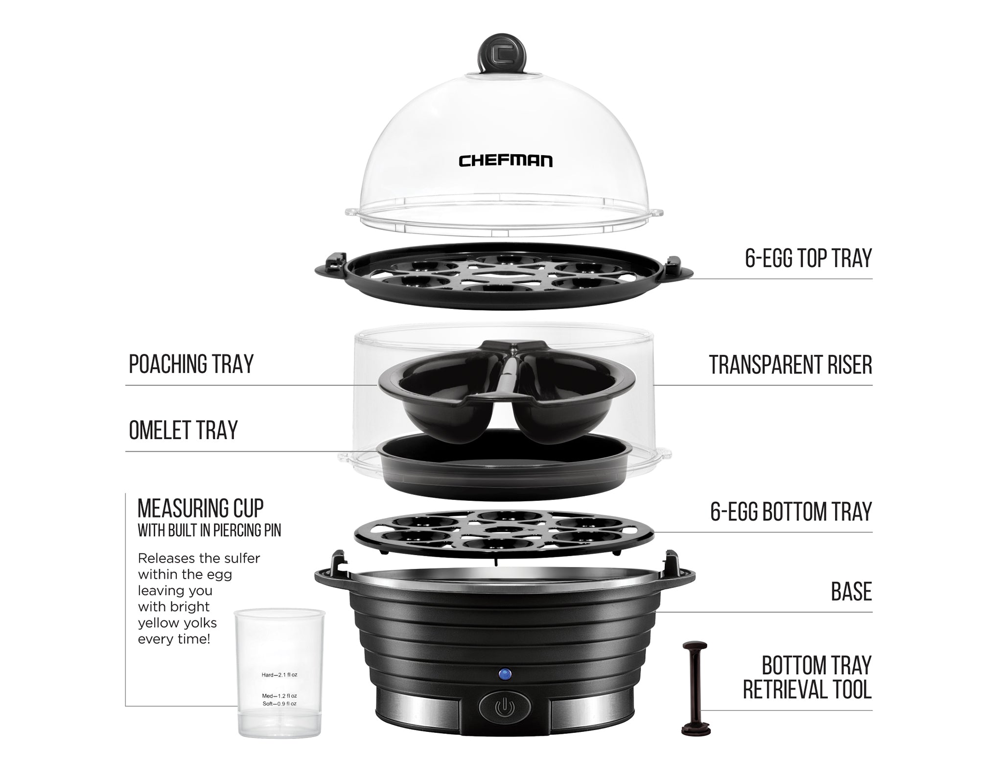 Chefman store egg cooker