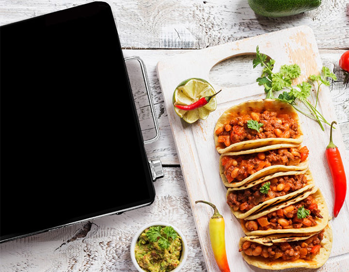 Family-Size Glasstop Warming Tray