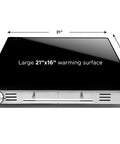Family Size Glasstop Warming Tray