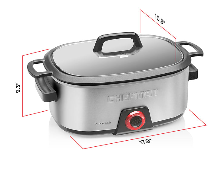 Family-Size 6-Qt. Slow Cooker – Chefman